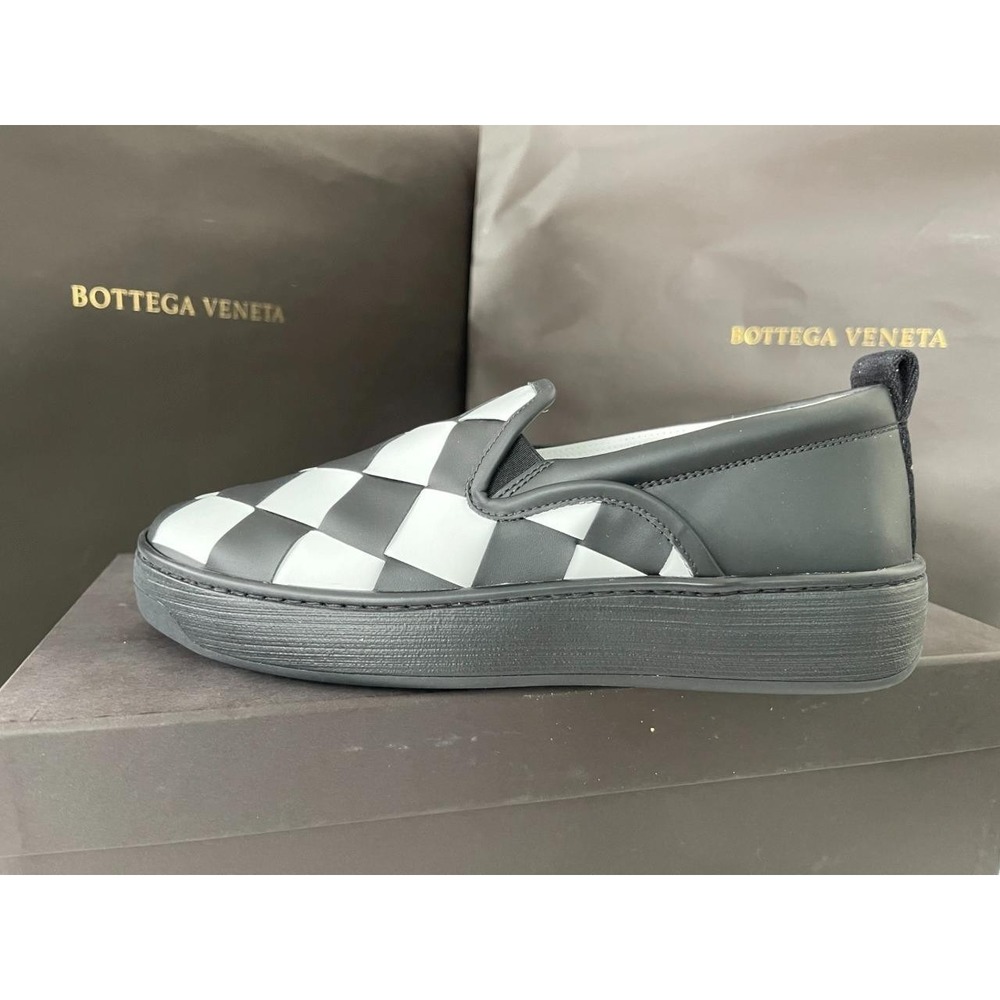 BOTTEGA VENETA 578393 Womens Bicolor Intrecciato Black/White Sneaker Shoe Eur 38 - Picture 4 of 12